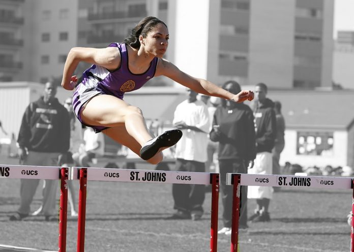 hurdles track race competition