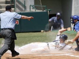baseball sliding runner scoring