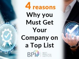 4 Reasons Why You Must Get Your Company on a Top List