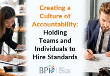 Creating a Culture of Accountability: Holding Teams and Individuals to Hire Standards