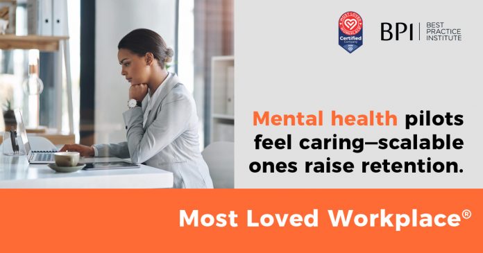 Designing Scalable Mental Health Programs for Large Organizations: A BPI Blueprint